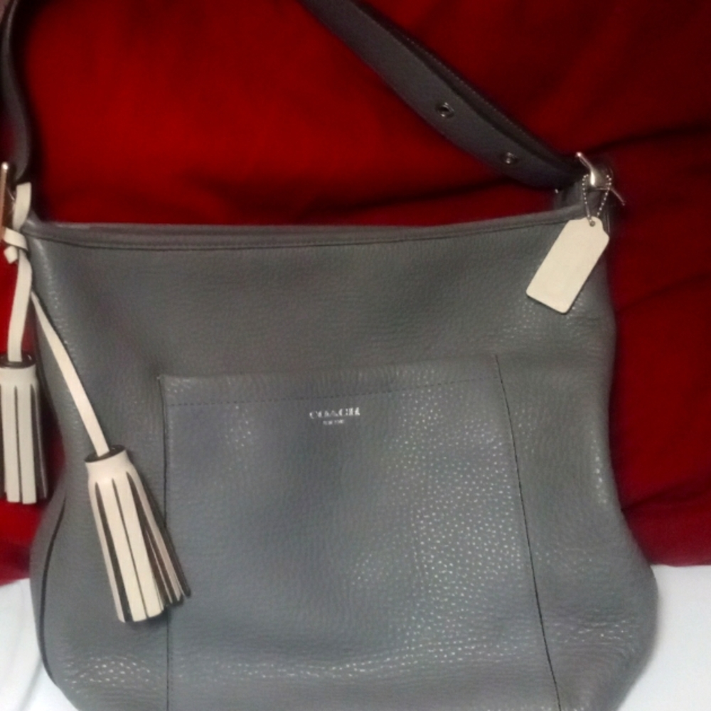 Gray Coach Bag
